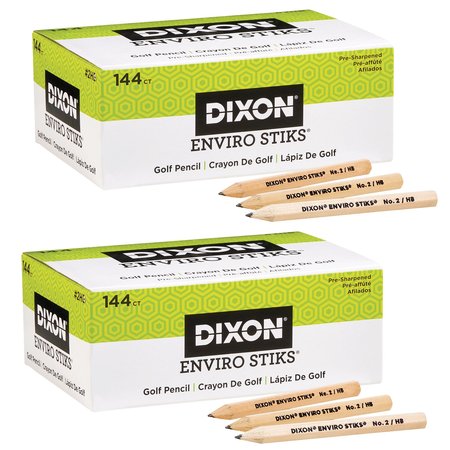 DIXON TICONDEROGA EnviroStiks Golf Pencils, PK288, 288PK 15099